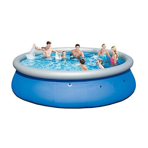 Summer Outdoor Inflatable Swimming Pool, Round Children's Inflatable Swimming Pool Oversize Design Air Swimming Pool Thick Wear-resistant Cold-resistant PVC Material Outdoor, Garden, Backyard ,For Hom