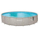 Summer Waves 20ft x 48in Above Ground Backyard Swimming Pool Set w/Ladder & Cover
