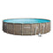 Summer Waves 22ft x 52in Elite Round Above Ground Wicker Frame Swimming Pool Kit