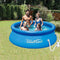 Summer Waves 8ft x 8ft x 2.5ft Inflatable Above Ground Pool with Filter Pump