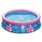 Summer Waves P1000515B167 Quick Set 5ft x 15in Round Inflatable Ring Backyard Kids Toddler Kiddie Swimming Splash Wading Pool, Pink Whale Print