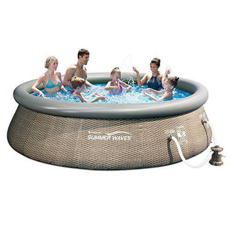 Summer Waves P10012365 Quick Set 12ft x 36in Outdoor Round Ring Inflat