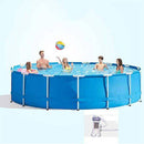 Sunton Prism Frame Above Ground Swimming Pool Set with Filter, 12 Foot x 48 Inch