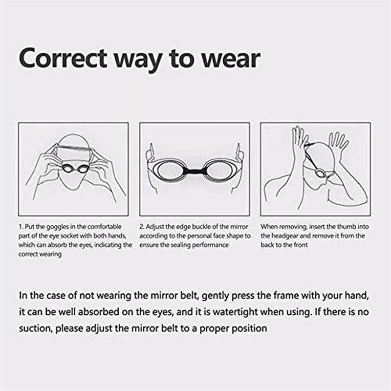 SUOTENG Polarized Swimming Goggles, Silicone Swimming Goggles Anti-Fog Protection Polarized Light Myopia Plating Clearer Wider Vision Swim Glasses New 2021