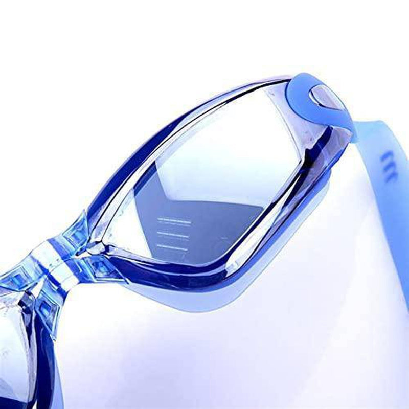 SUOTENG Polarized Swimming Goggles, Swimming Silicone Waterproof Anti-Fog Swimming Glasses with Earplug Common Water Sports Eyewear in Stock (Color : Black)