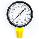 Super Pro 80960BU Pool Spa Filter Water Pressure Gauge, 0-60 PSI, Bottom Mount, 1/4-Inch Pipe Thread