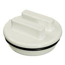 Super Pro WW4006650B 2 in. Plug with O-Ring - White