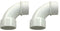Sweep Elbow PVC Pipe Fitting, 90 Degree 2" Street 411-9120 - 2 Pack