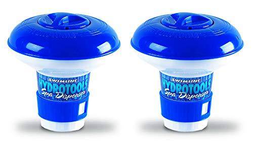 Swimline - 8715 New HydroTools, Pool Mini Chlorine Tablet Floating Chemical Dispensers (2 Pack)