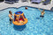 Swimline 90285 Giant Shootball Floating Pool Basketball Game, 1-Pack, Orange/Blue