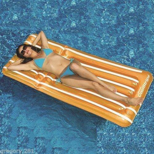 Swimline 90605SL 30" x 72" Coolstripe Lounger