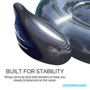 Swimline 90628 Giant Black Swan Inflatable Ride-On Pool Float