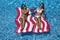 Swimline American Flag Infatable Pool Connector Mattress Set