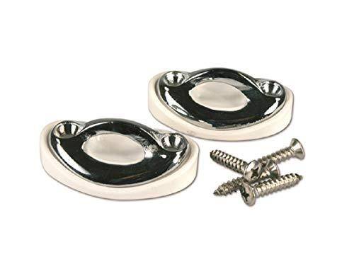 Swimline Chrome Plated Wall Anchor Set - Inground(Set of 2)