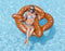 Swimline Giant Pretzel Swim Fun Inflatable Floating Seat, 1-Pack