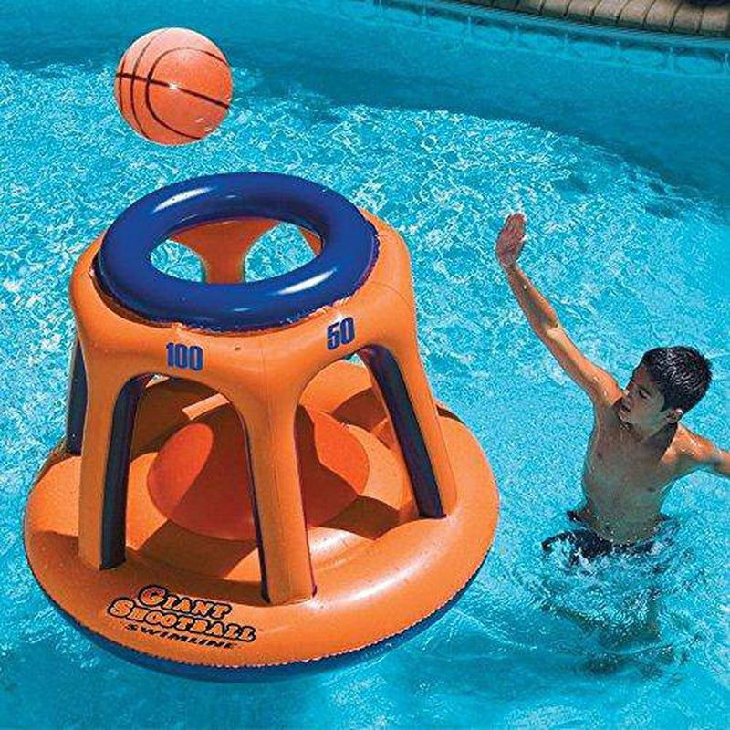 Swimline Giant Shootball Basketball Swimming Pool Game Toy, 2-Pack