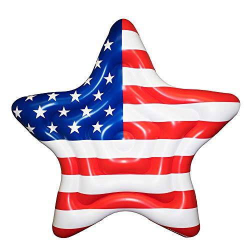 Swimline Inflatable Americana Star Island Pool Raft