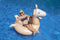 Swimline Inflatable Llama Swim Ring, Tan, 56"/46"/16"-44"