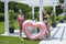Swimline Inflatable Metallic Heart Pool Ring