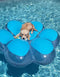 Swimline Inflatable Pawprint Island Pool Float, Blue