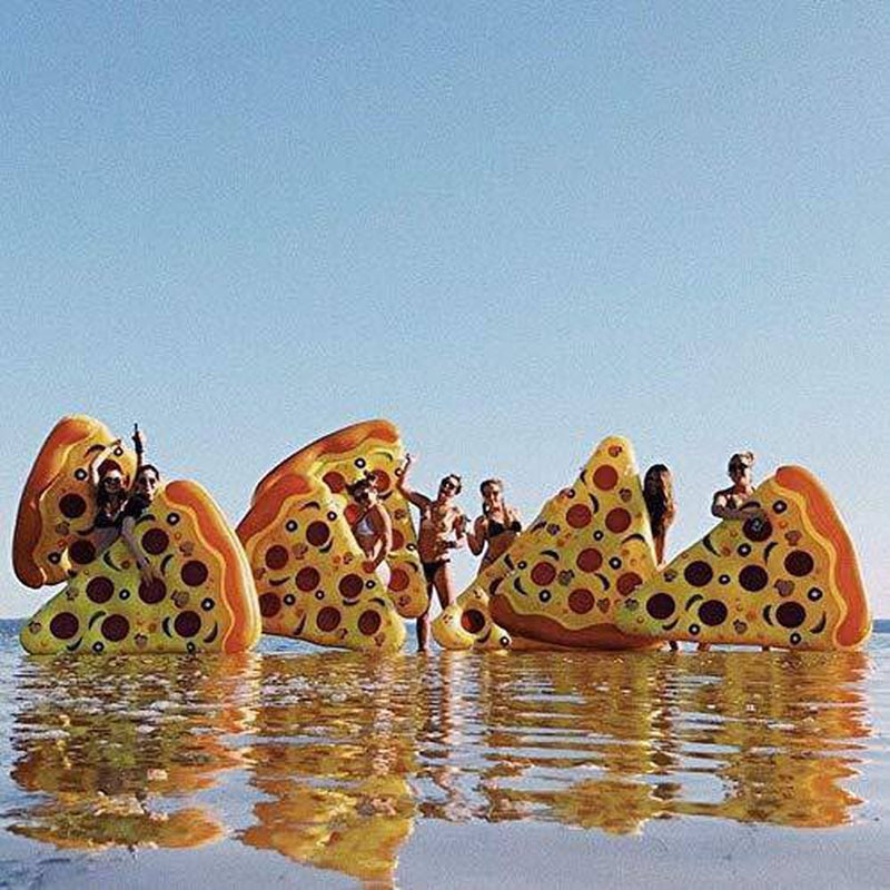 Swimline Inflatable Pizza Slice Pool Float, Multicolor