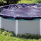 Swimline PCO834 30' Round Above Ground Winter Swimming Cover Includes 3' Overlap, Metallic Grommets, Cable, and Ratchet (Pool Cover Only)