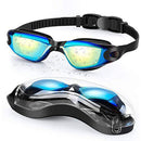 Swimming Goggles,Waterproof Anti-fog Anti-ultraviolet Swimming Glasses with Adjustable Shoulder Strap for Adults, Men, Women and Teenagers