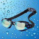 Swimming Goggles,Waterproof Anti-fog Anti-ultraviolet Swimming Glasses with Adjustable Shoulder Strap for Adults, Men, Women and Teenagers