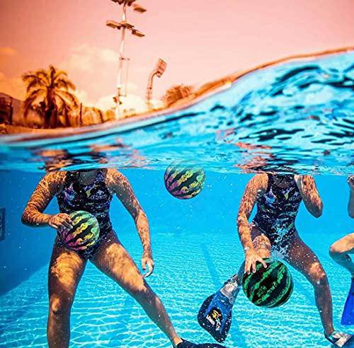 Swimming Pool Ball-9 Inch Ball Fills with Water with Hose Adapter for Underwater Passing Dribbling Diving Water Pool Games for Teens Adults-with a Water Gun