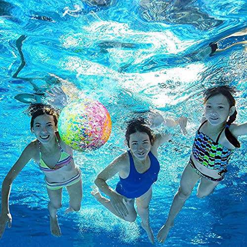 Swimming Pool Ball-9 Inch Ball Fills with Water with Hose Adapter for Underwater Passing Dribbling Diving Water Pool Games for Teens Adults-with a Water Gun