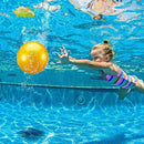 Swimming Pool Ball, Ball Game for Pool 9 Inch Ball Fills with Water Inflatable Pool Ball with Hose Adapter for Underwater Passing Dribbling Diving Water Pool Games for Teens Adults
