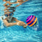 Swimming Pool Ball, Ball Game for Pool, 9 Inch Water Filled & Inflatable Pool Toys Ball for Summer Water Parties, Passing, Dribbling, Diving and Pool Games for Teens, Kids, or Adults (Colorful)