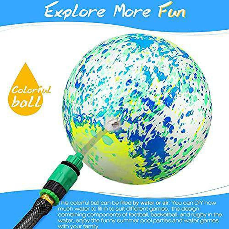 Swimming Pool Fruit Toy Water Ball, Water Game Swimming Water Polo Accessories Underwater Dribbling Passing Diving Diving and Pool Billiards Game Balls for Teenagers Adults Child (Blue-Green)