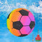 Swimming Pool Game Toys Ball, Underwater Ball Game for Pool 9 Inch Inflatable Pool Football with Adapter, Ball Games for Under Water Passing, Dribbling, Diving Pool Toy for Kids Teens Adults