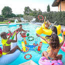 Swimming Pool Games Upgrade Inflatable Pool Rings Toss with Inflatable Drink Holder Outdoor Battle Games Pools & Hot Tub, Games for Adults and Family Pool Inflatable Toys Party Favors