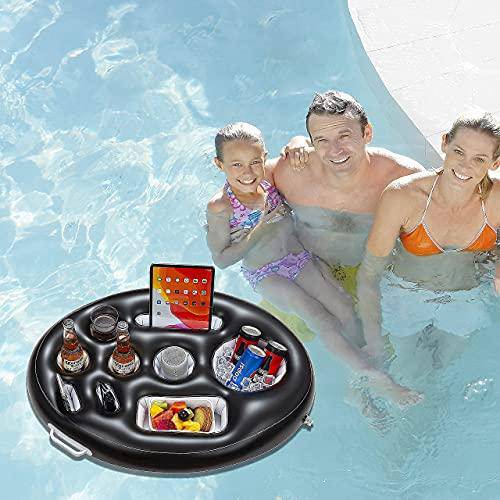Swimming Pool Games Upgrade Inflatable Pool Rings Toss with Inflatable Drink Holder Outdoor Battle Games Pools & Hot Tub, Games for Adults and Family Pool Inflatable Toys Party Favors