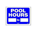 Swimming Pool Hours Sign - Fill-in Your Hours SW-41