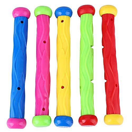 Swimming Pool Toys - 5pcs Children Underwater Training Swimming Pool Toy Set Diving Stick Toys for Kids Teens