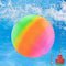 Swimming Pool Toys Ball, Underwater Ball Game for Teens and Adults, Inflatable Pool Balls Swimming Toys Accessories for Under Water Passing, Buoying, Dribbling, Diving for Kids (Rainbow)