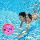 Swimming Pool Toys Ball, Underwater Game Swimming Accessories Pool Ball for Under Water Passing, Dribbling, Diving and Pool Games for Teens, Adults, 9In, Ball Fills with Water (D 2PC)