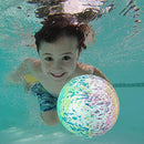 Swimming Pool Toys Ball, Underwater Game Swimming Accessories Pool Ball for Under Water Passing, Dribbling, Diving and Pool Games for Teens, Adults, Ball Fills with Water, Mixed Color Ball