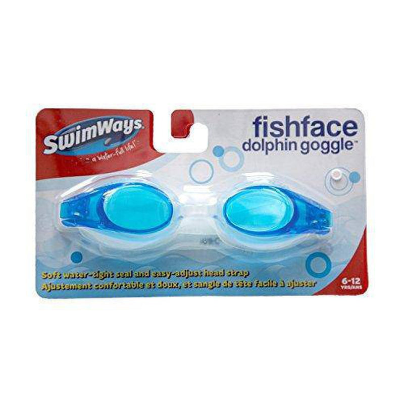 head swimming goggles SwimWays Fish Face Dolphin Swim Goggles, Colors May Vary
