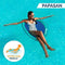 SwimWays Spring Float Papasan Inflatable Pool Lounger with Hyper-Flate Valve, Aqua, 36"L x 35.5"W x 2.5"H