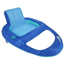 SwimWays Spring Float XL Recliner Pool Lounge Chair with Hyper-Flate Valve, Blue