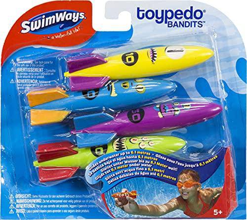 SwimWays Toypedo Bandits Pool Diving Toys - Pack of 4