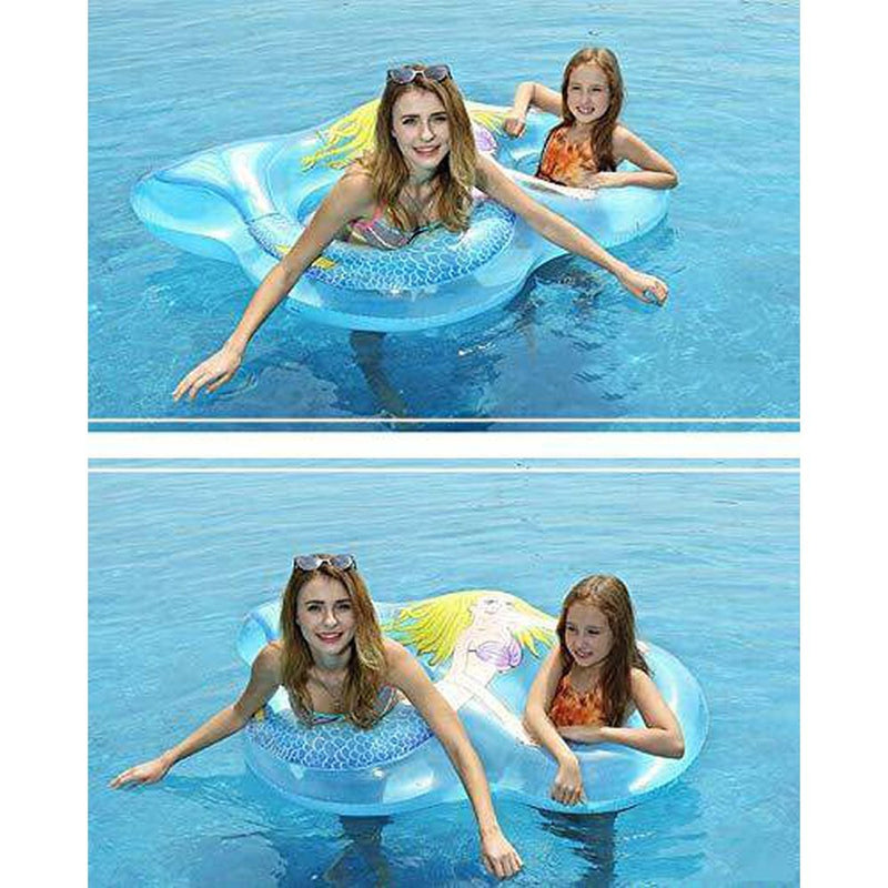 SYYC Aigao Inflatable Swimming Circle, Swimming Circle, Mother-Mother Interaction, Water-Playing, Parent-Child Toy Couple Swimming Circle