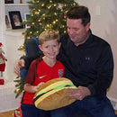 T play Diving Ring Variety Dive Stick Colorful Dive Ring Numbered Diving Sticks Durable Pool Dive Toy and Cheeseburger Pillow Fluffy Stuffed Hamburger Pillow Toy Bundle for Kid Girl Boy