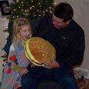 T play Diving Ring Variety Dive Stick Colorful Dive Ring Numbered Diving Sticks Durable Pool Dive Toy and Cheeseburger Pillow Fluffy Stuffed Hamburger Pillow Toy Bundle for Kid Girl Boy