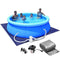 TAHVO Inflatable Swimming Above Ground Pool for Backyard Easy Set Pool with Filter Pump, Air Pump and Ground Cloth (10 ft x 30 w/Cover)