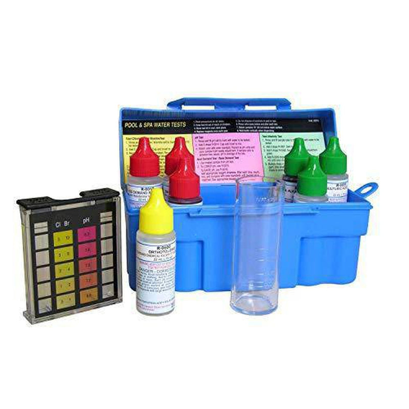 Taylor K-1003 Safety Plus Swimming Pool Chlorine Bromine pH Alkalinity Test Kit